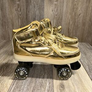 Chicago Gold Pulse Rechargeable Light-Up Roller Skates Youth US Size 6 EUR 39